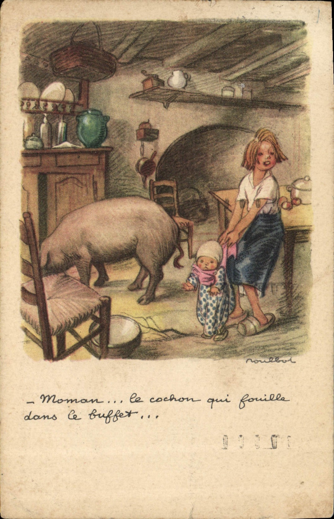CPA Fantaisie Illustrateur Poulbot 