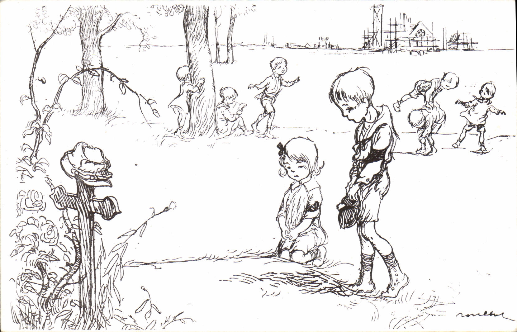 CPA Fantaisie Illustrateur Poulbot 