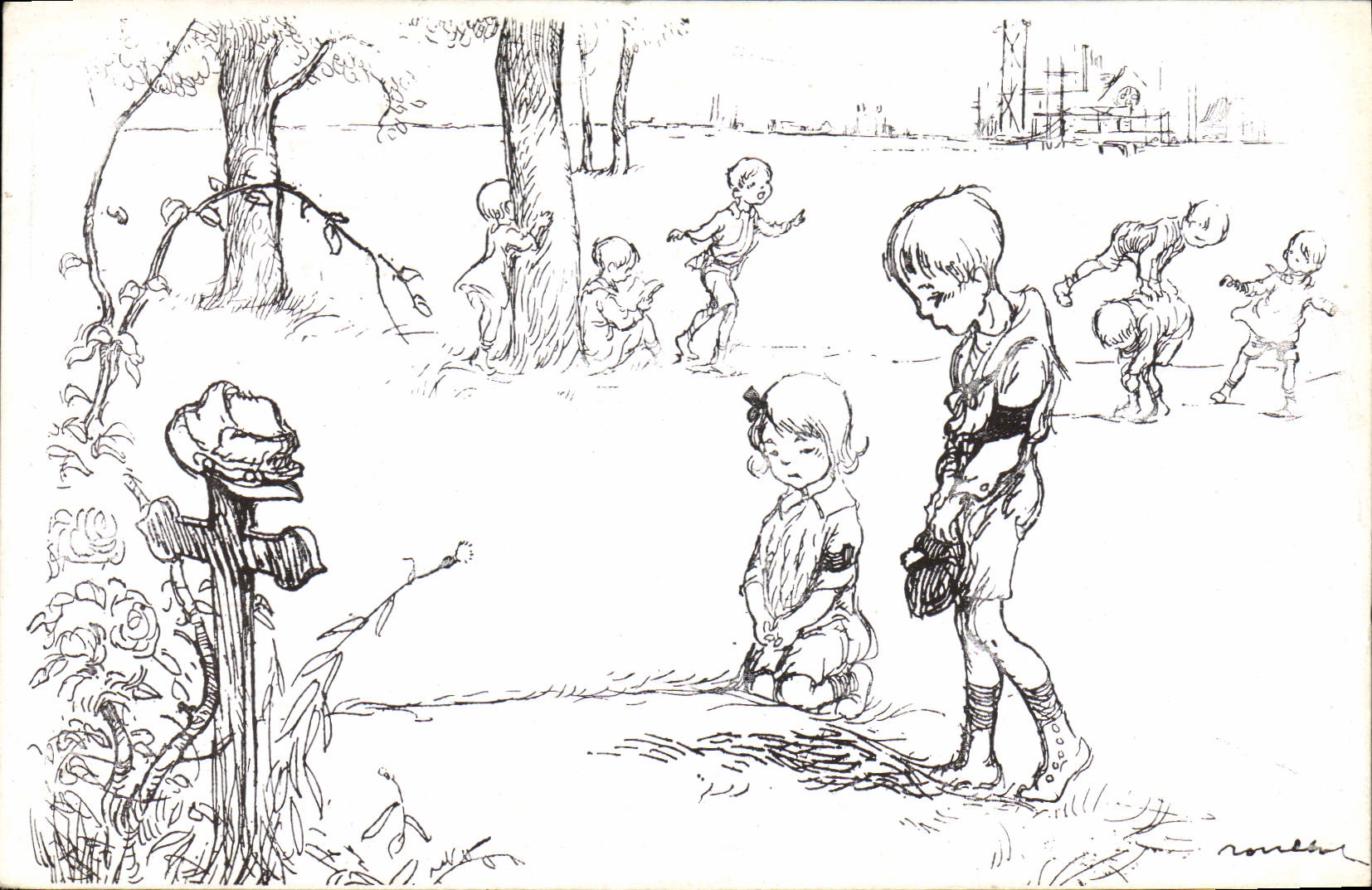 CPA Fantaisie Illustrateur Poulbot 