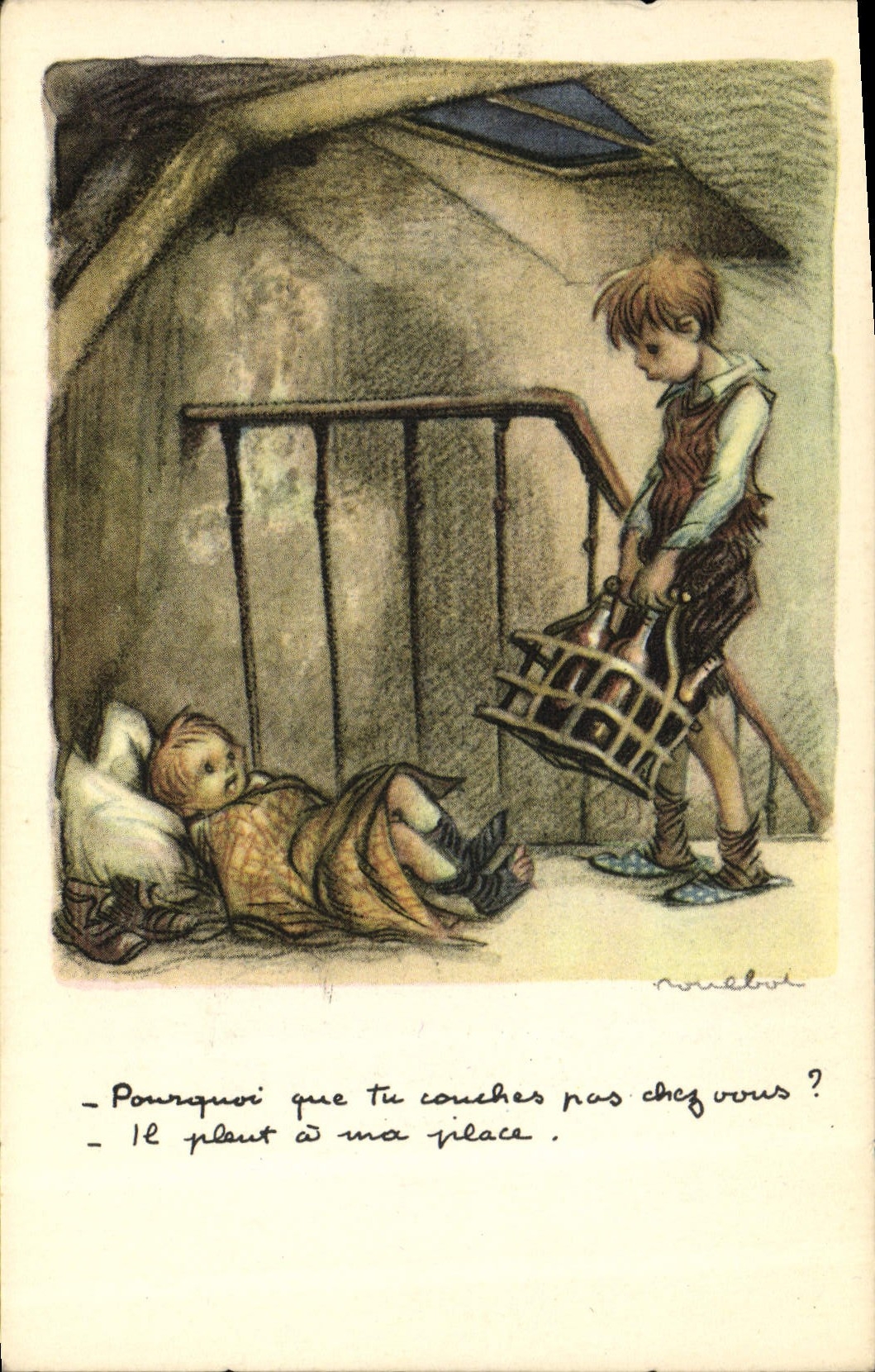 CPA Fantaisie Illustrateur Poulbot 