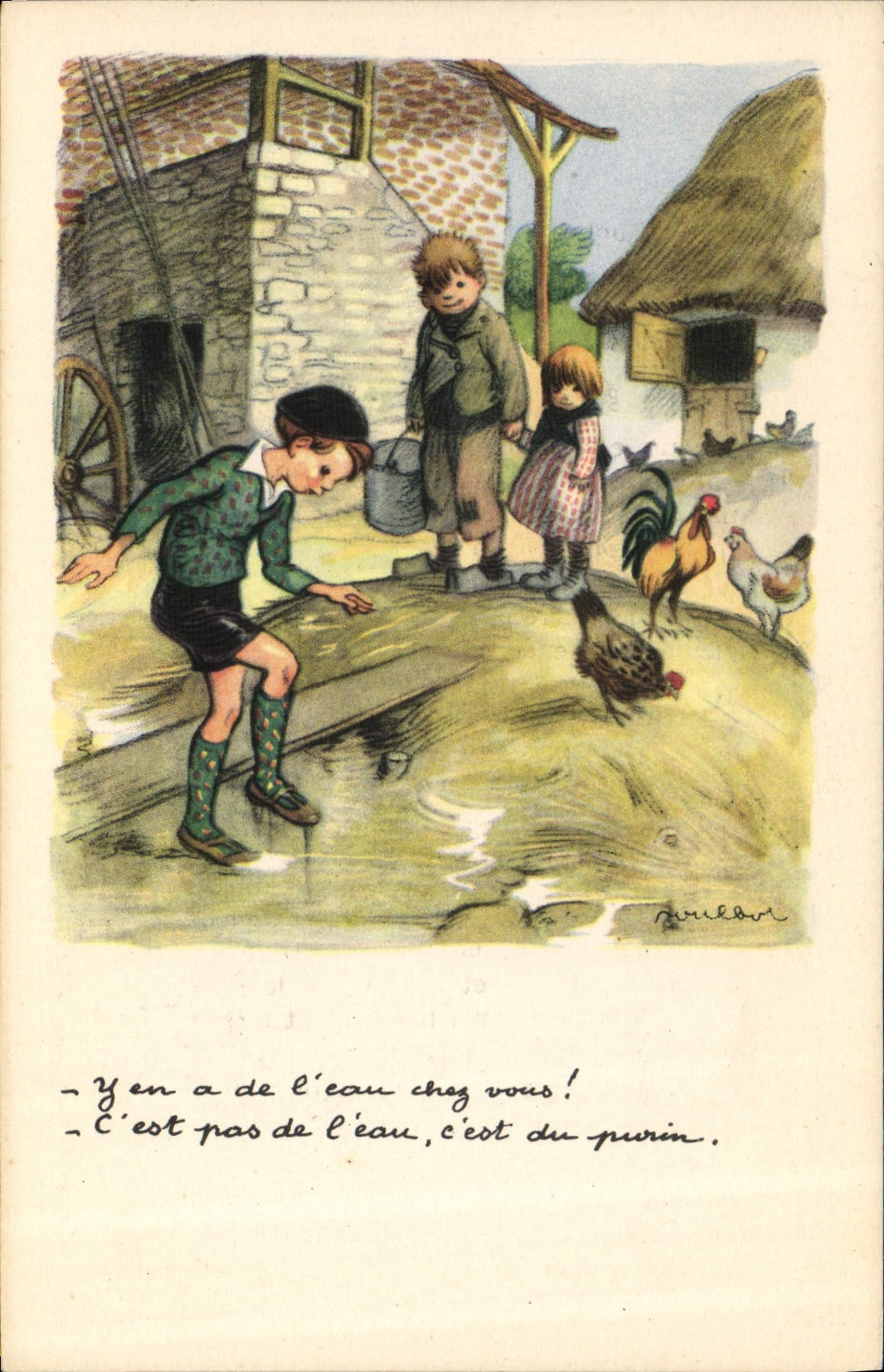 CPA Fantaisie Illustrateur Poulbot 