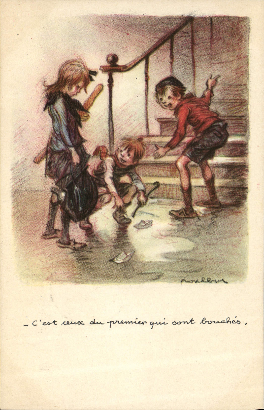 CPA Fantaisie Illustrateur Poulbot Vignette Joffre Militaria
