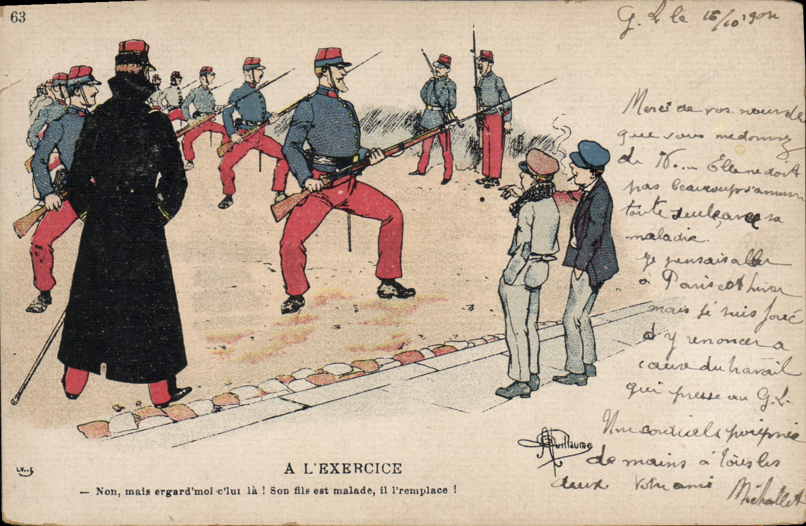 CPA Militaria A l'exercice