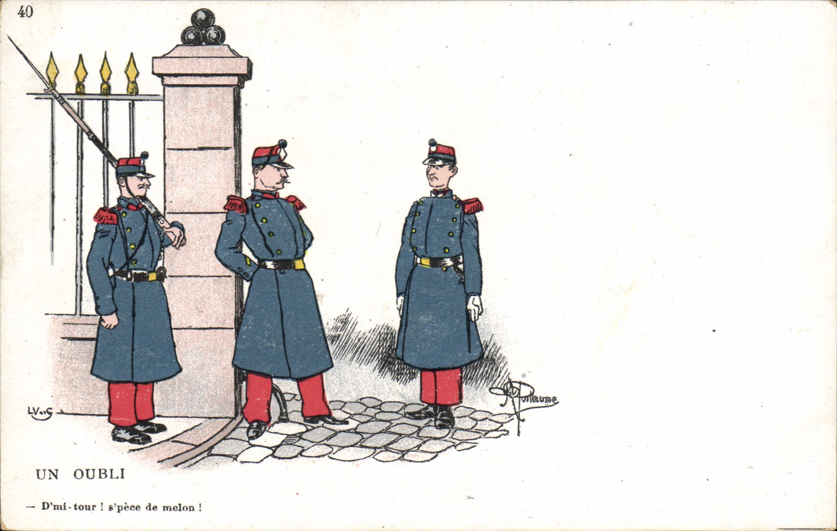 CPA Militaria Un oubli