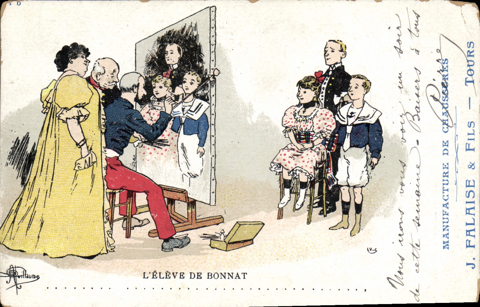 CPA Militaria L'eleve de Bonnat