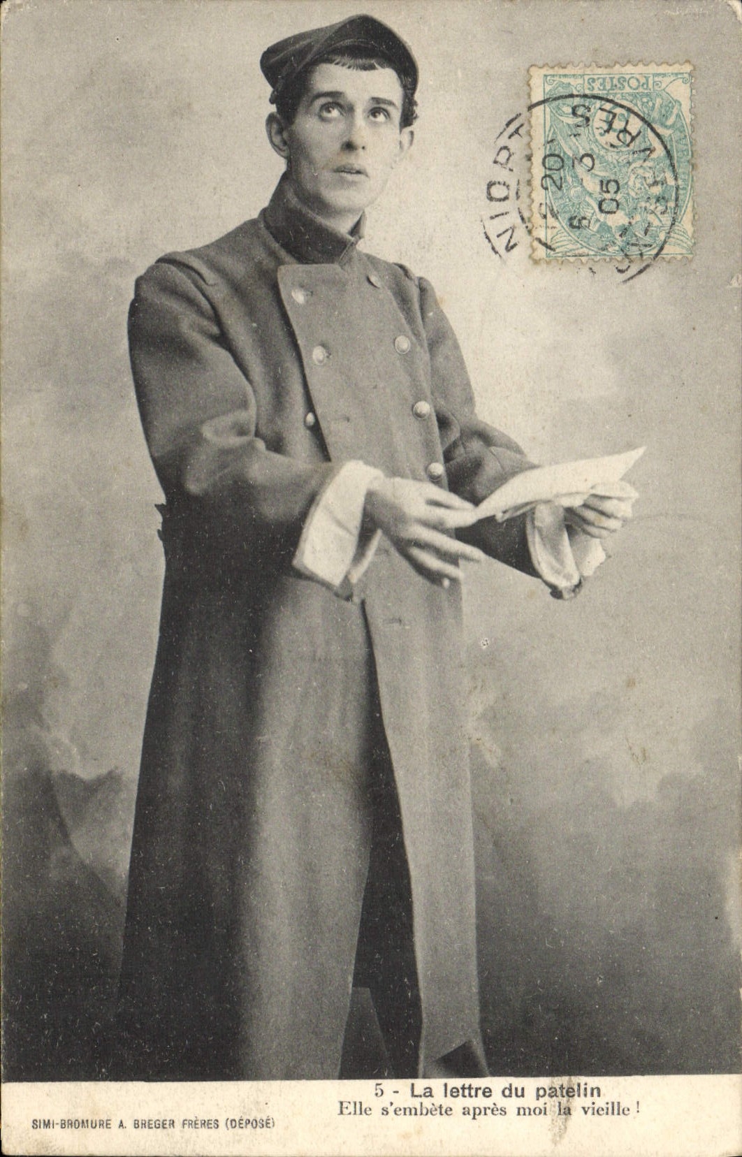 CPA Militaria La lettre du patelin