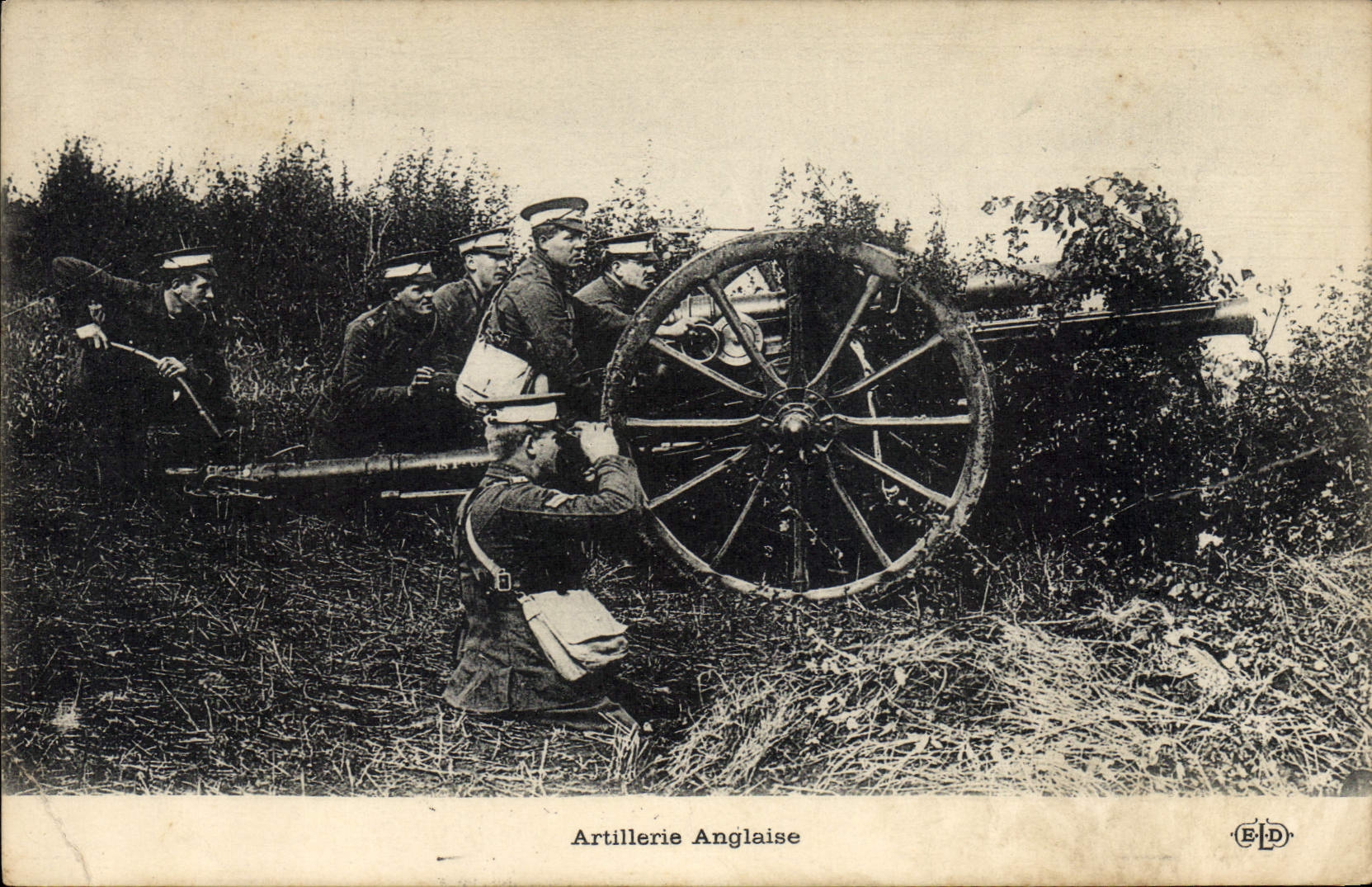 CPA Militaria Artillerie anglaise