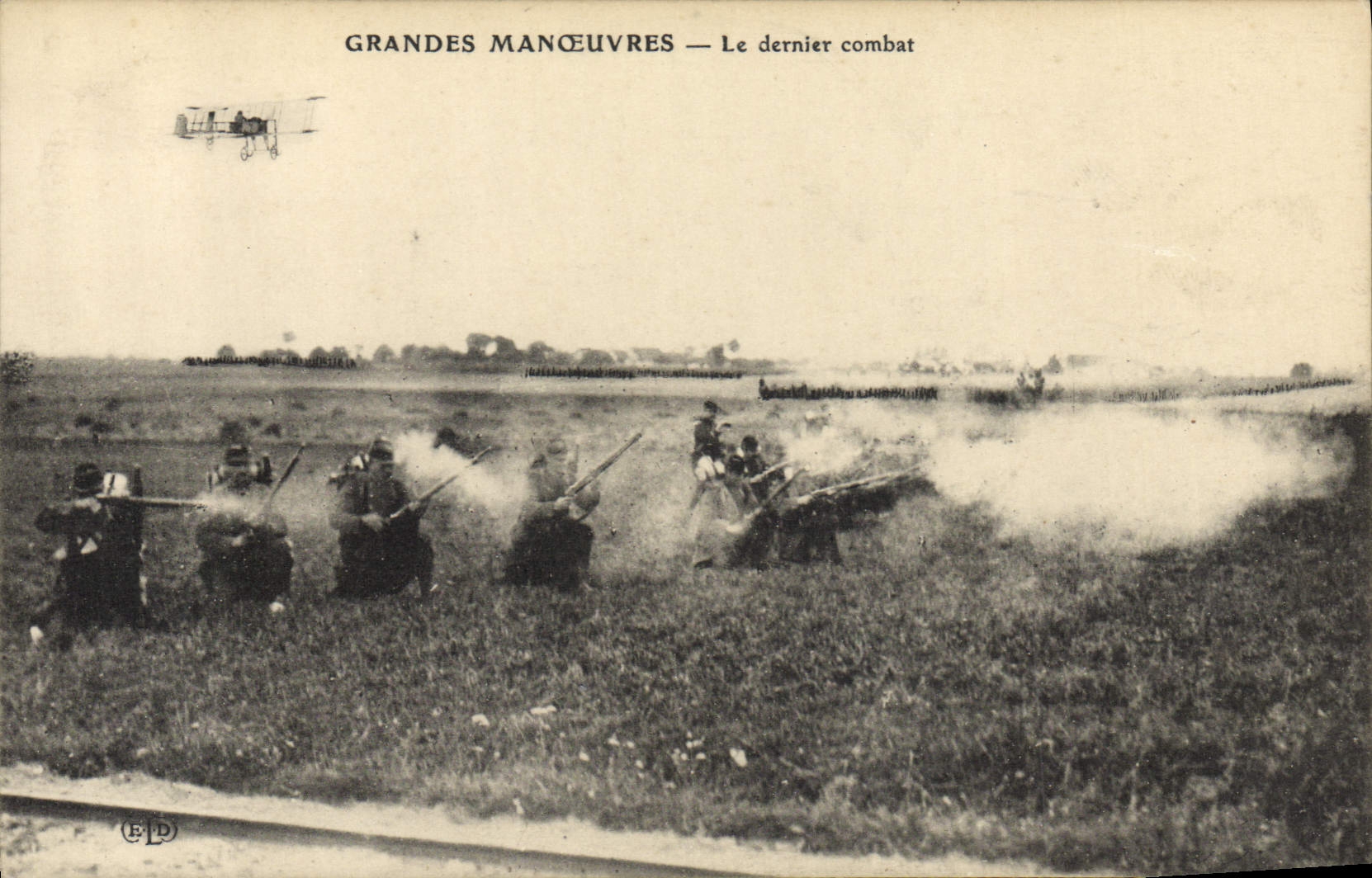 CPA Militaria Les grandes manoeuvres Le dernier combat
