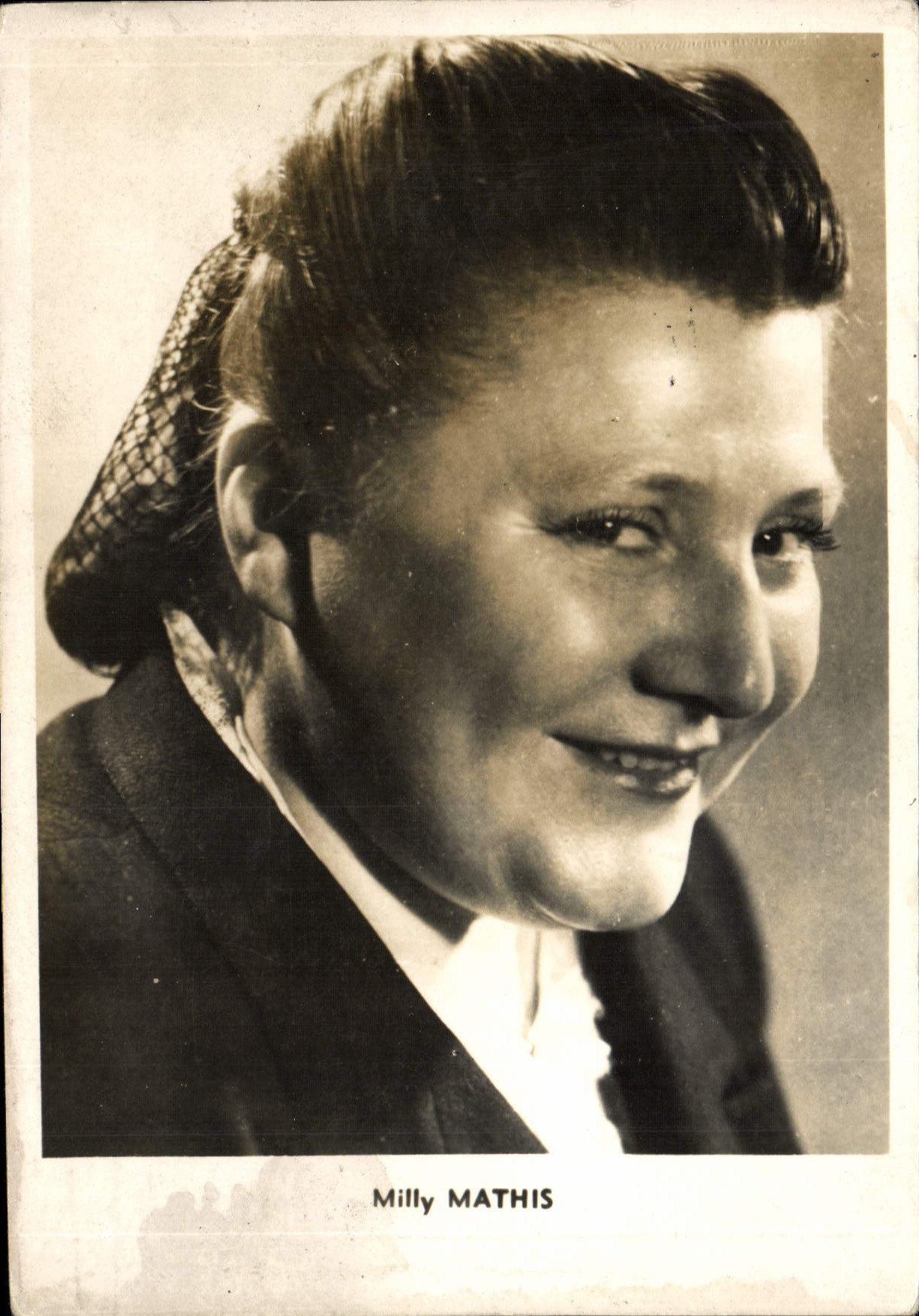 POSTAL MODERNA cine Milly Mathis