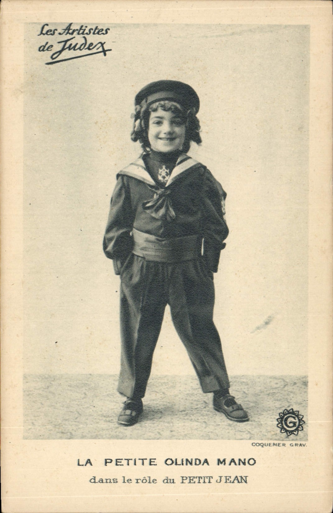 CPM Cinema Le petite Olinda Mano dans le role de Petit Jean