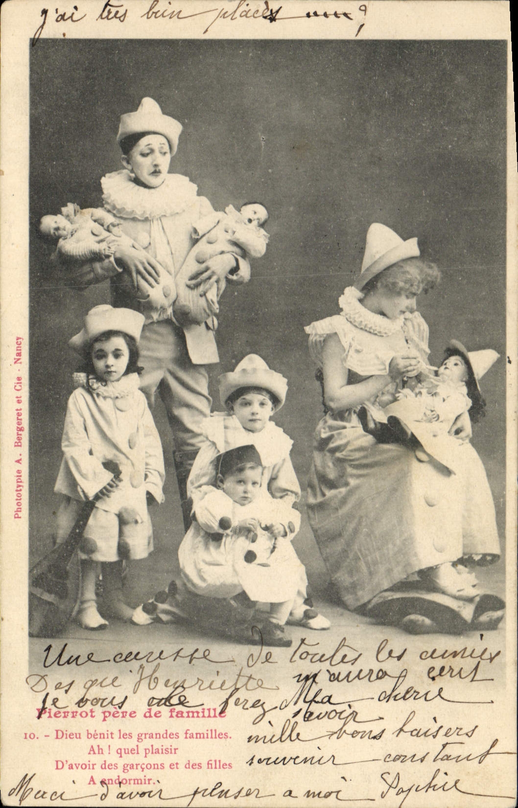 CPA Theatre Pierrot pere de famille