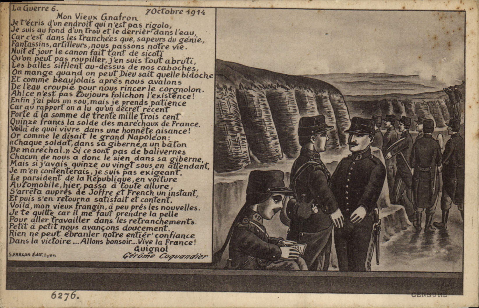 CPA Guignol Theatre Gnafron Militaria