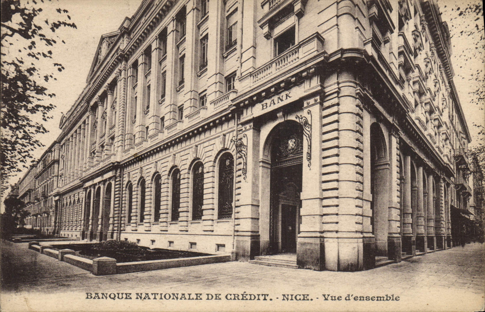 VINTAGE POSTCARD National Bank of Overall picture Nice Credit