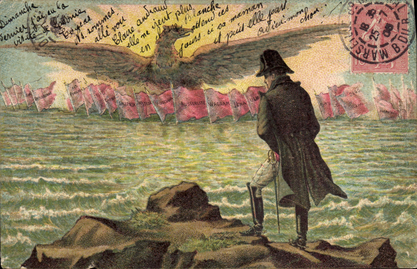 VINTAGE POSTCARD Napoleon 1st Eagle