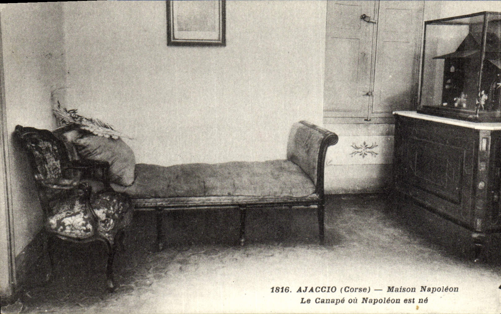 CPA Napoleon 1er Ajaccio Maison Napoleon Me canape 