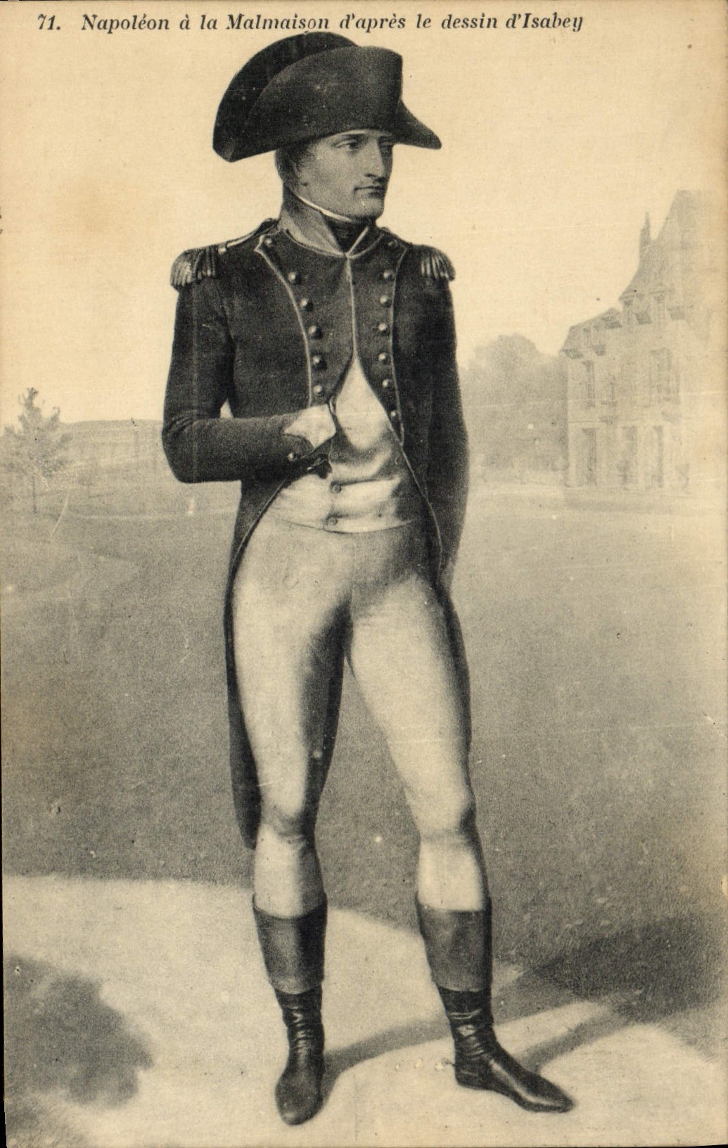 CPA Napoleon 1er a la Malmaison d'apres le dessin d'Isabey