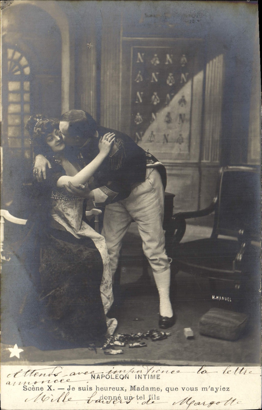 VINTAGE POSTCARD Napoleon 1st close friend