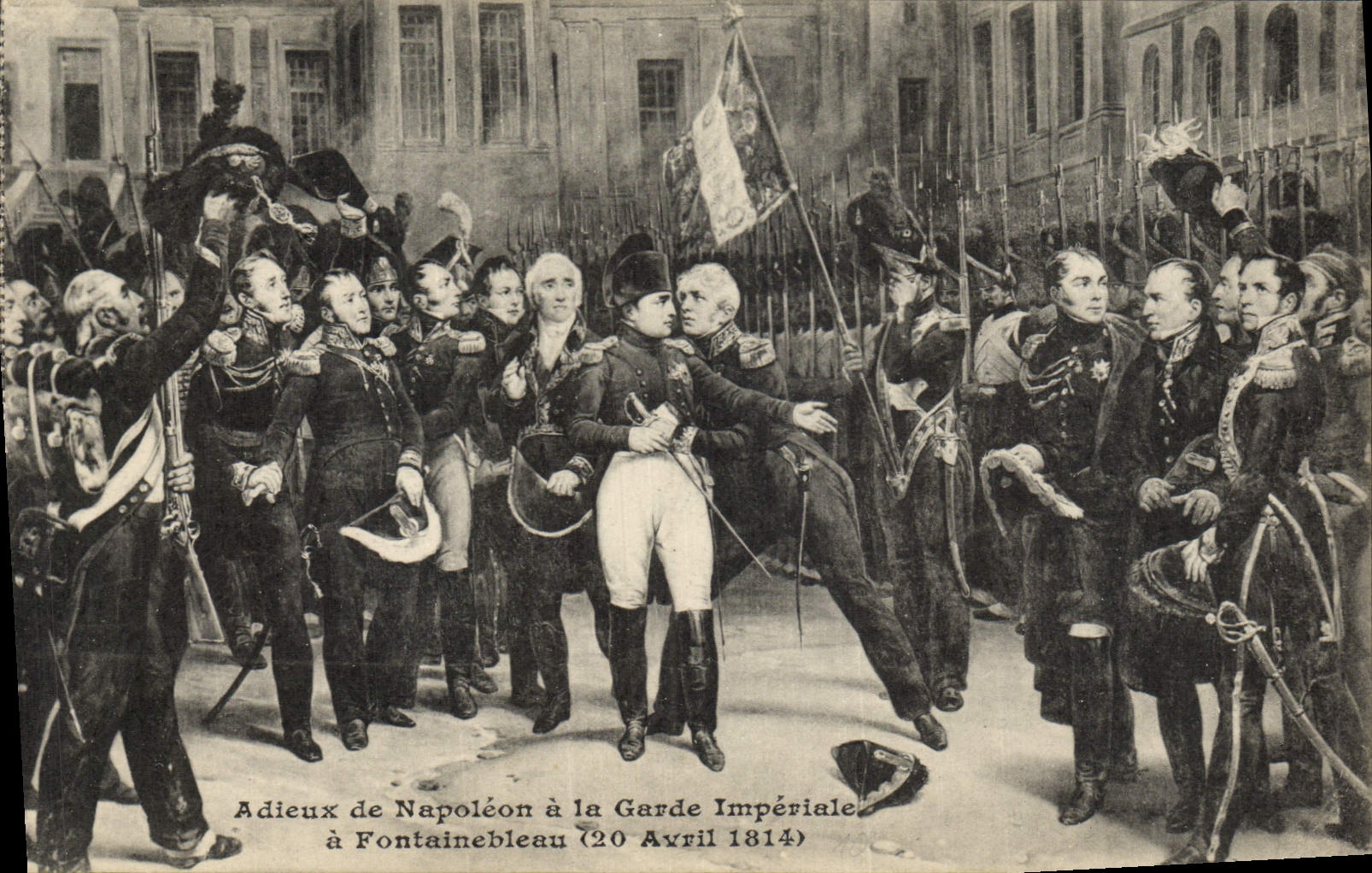 CPA Napoleon 1er Adieux a la Garde Imperiale a Fontainebleau 