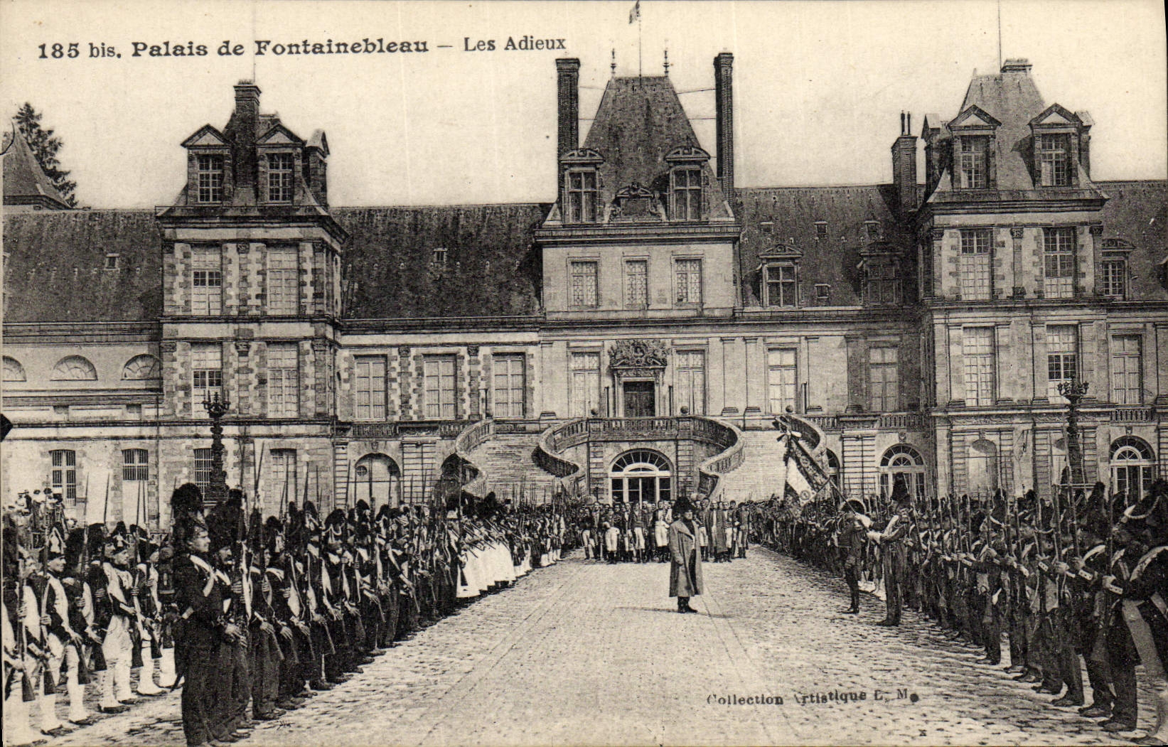 CPA Napoleon 1er Palais de Fontainebleau Les adieux