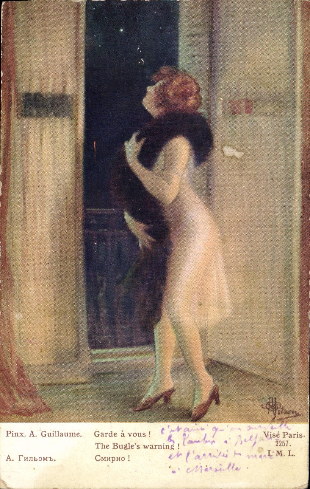 VINTAGE POSTCARD Fantaisie Illustrator Albert Guillaume Garde has you