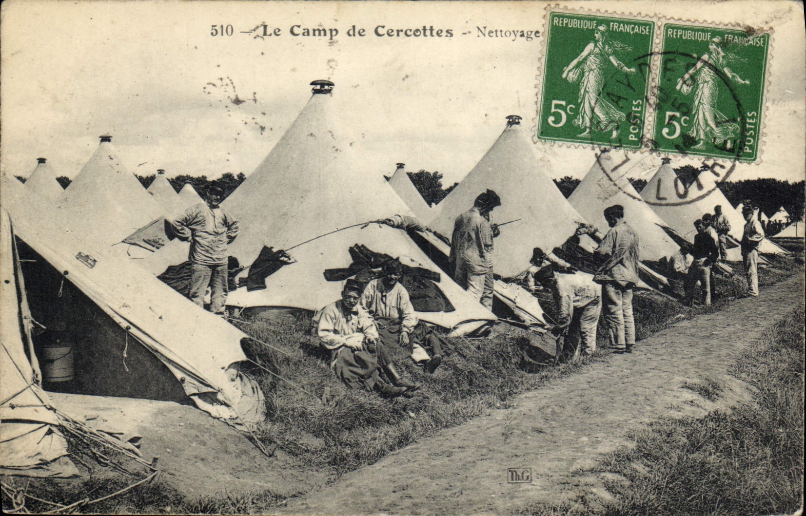 CPA Militaria Camp de Cercottes Nettoyage 