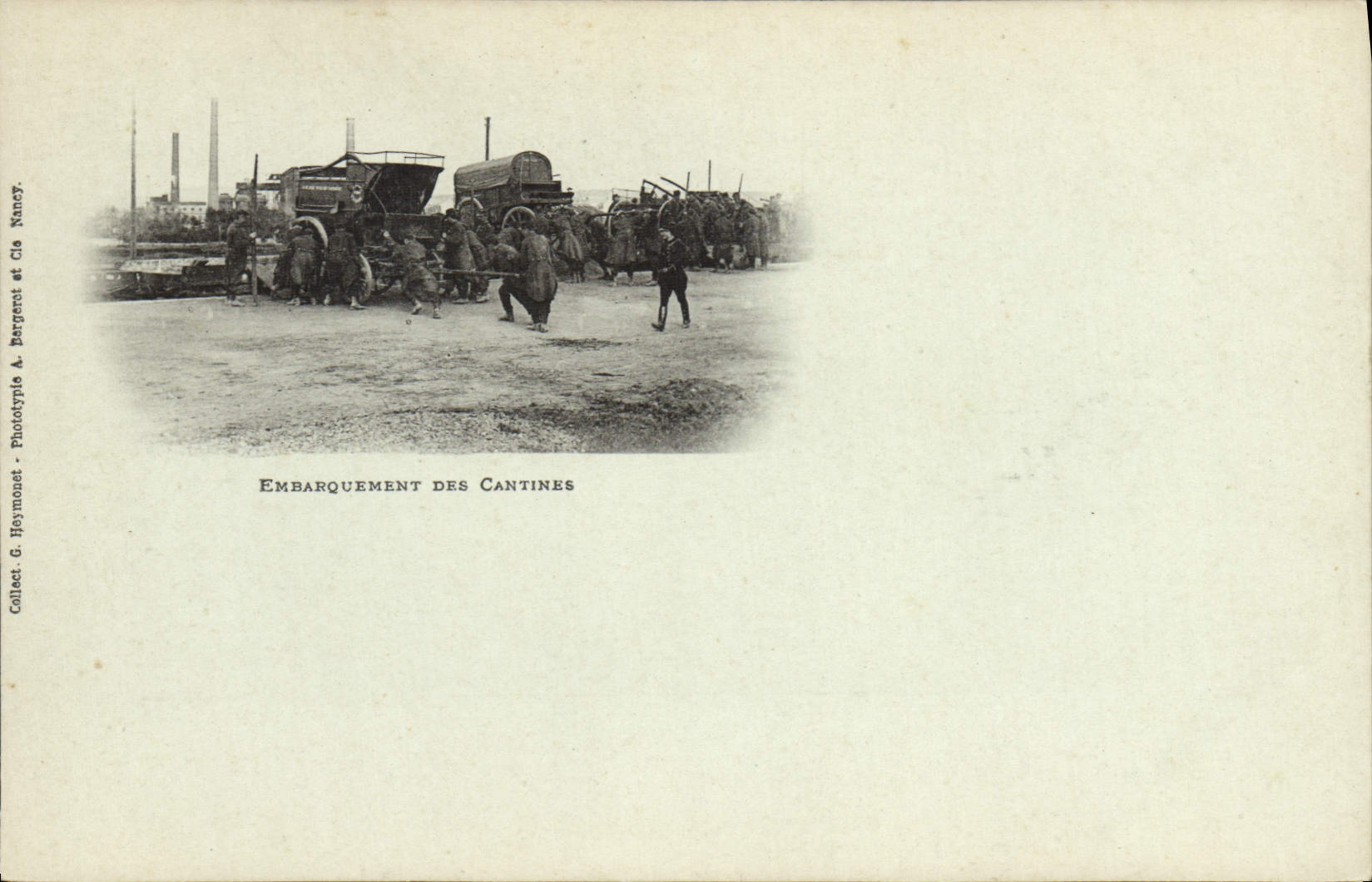 CPA Militaria Embarquement des cantines