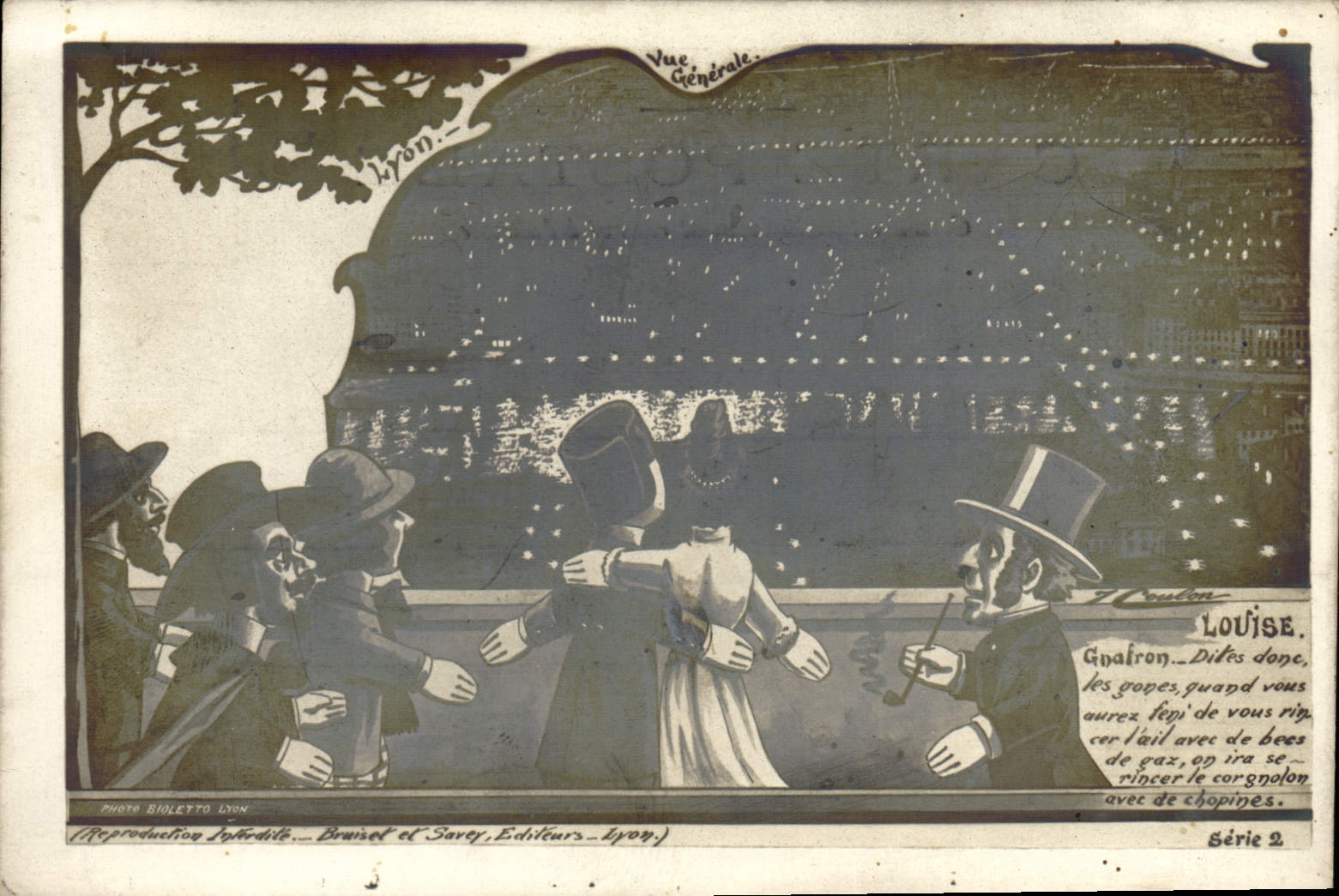 VINTAGE POSTCARD Louise Puppets