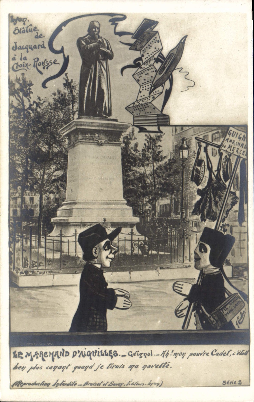 CPA Guignols Le marchand d'aiguilles Guignol