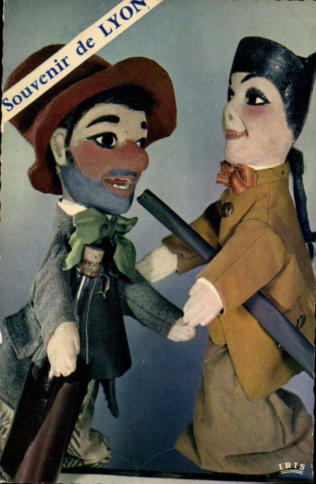MODERN CARD Puppets Lyons puppets Puppet and Gnafron