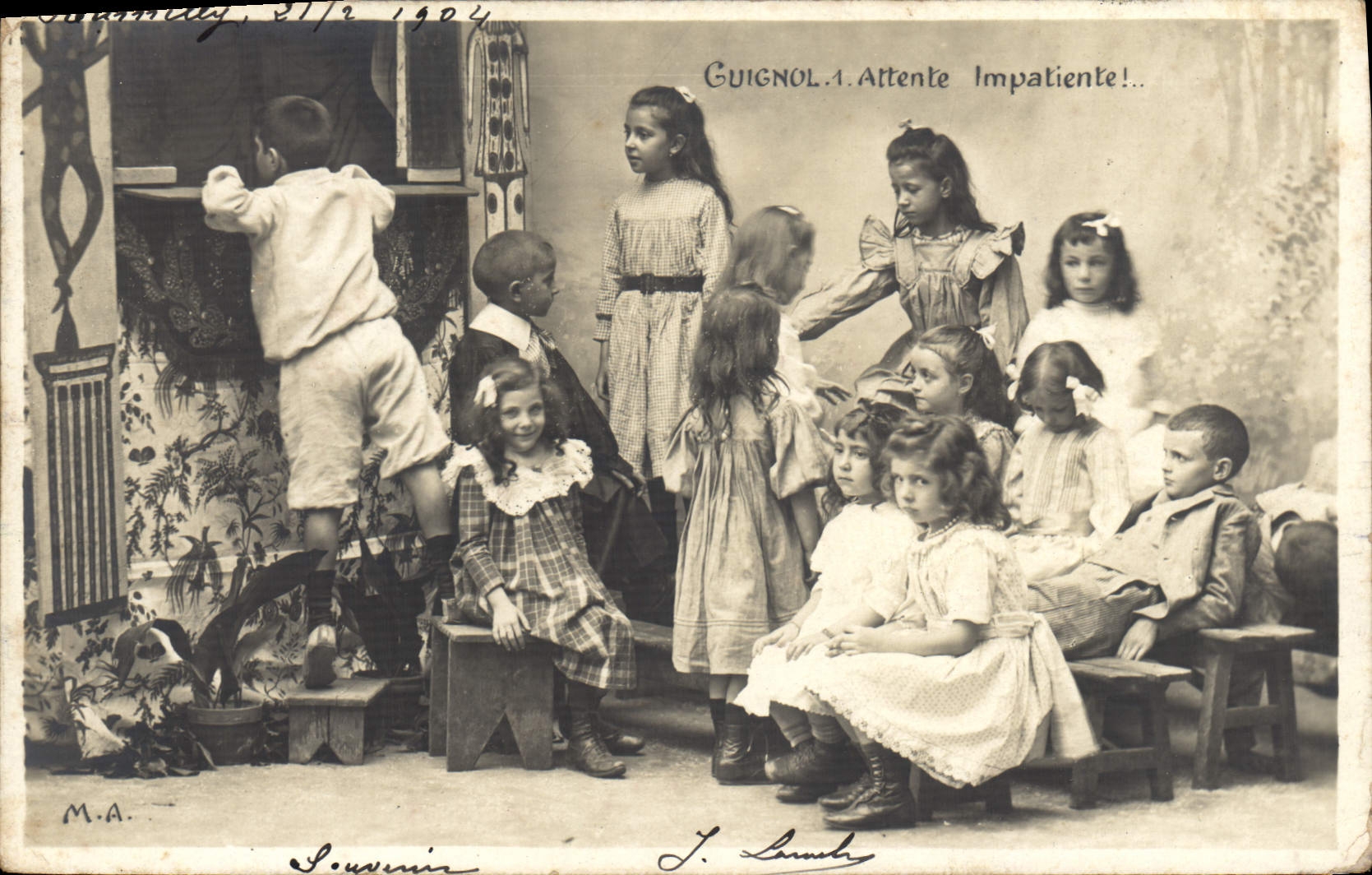 CPA Guignols Guignol Enfants
