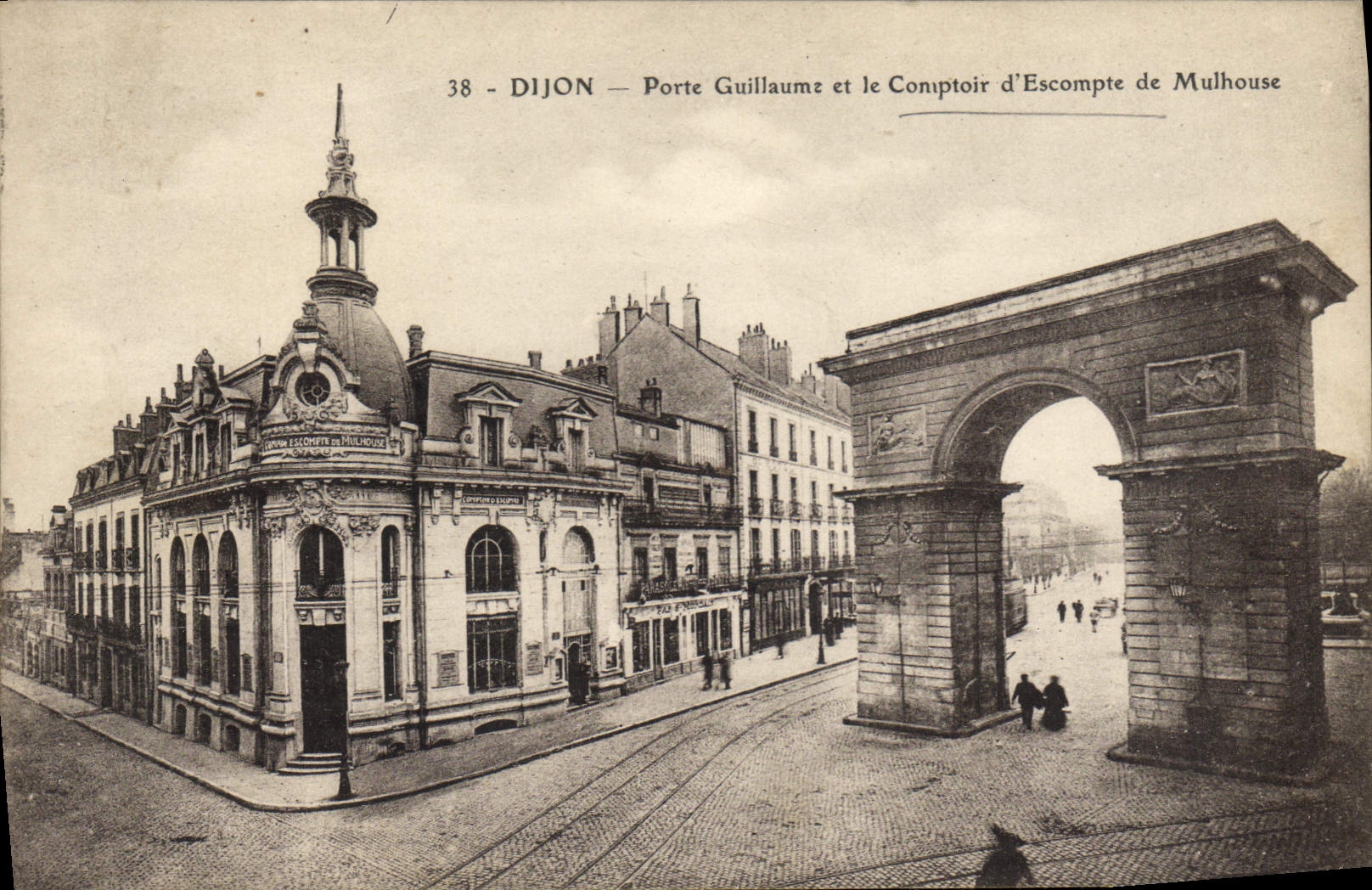 CPA Banque Dijon Porte Guillaume et le Comptoir d'Escompte de Mulhouse 