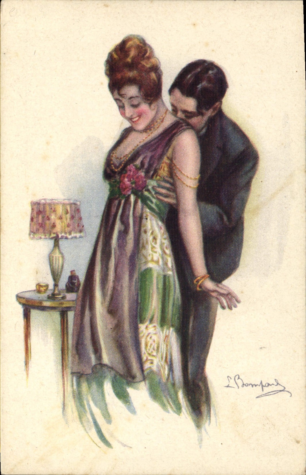 VINTAGE POSTCARD Fantasy Bompard Illustrator