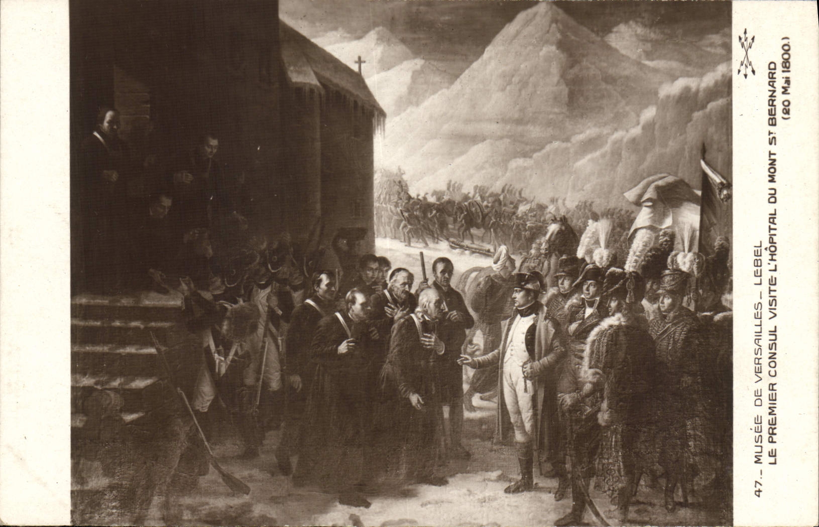 CPA Napoleon 1er Musee de Versailles Lebel Le premier consul visite l'hopital 