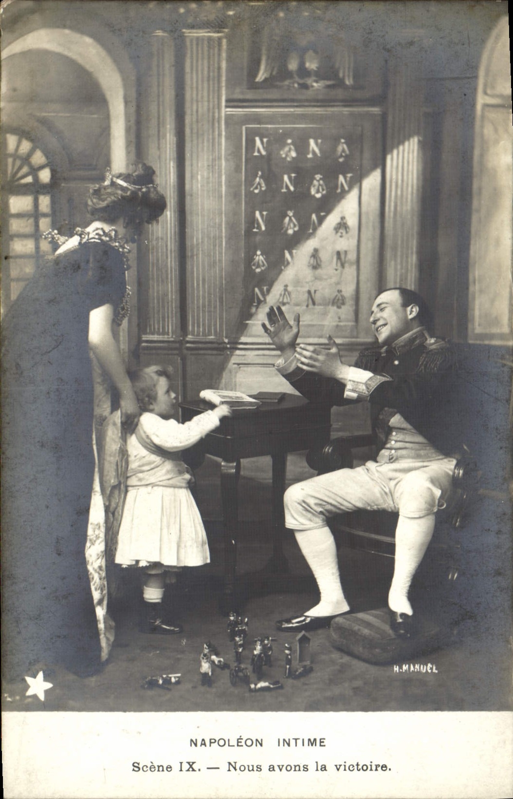 VINTAGE POSTCARD Napoleon 1st close friend We have the victory