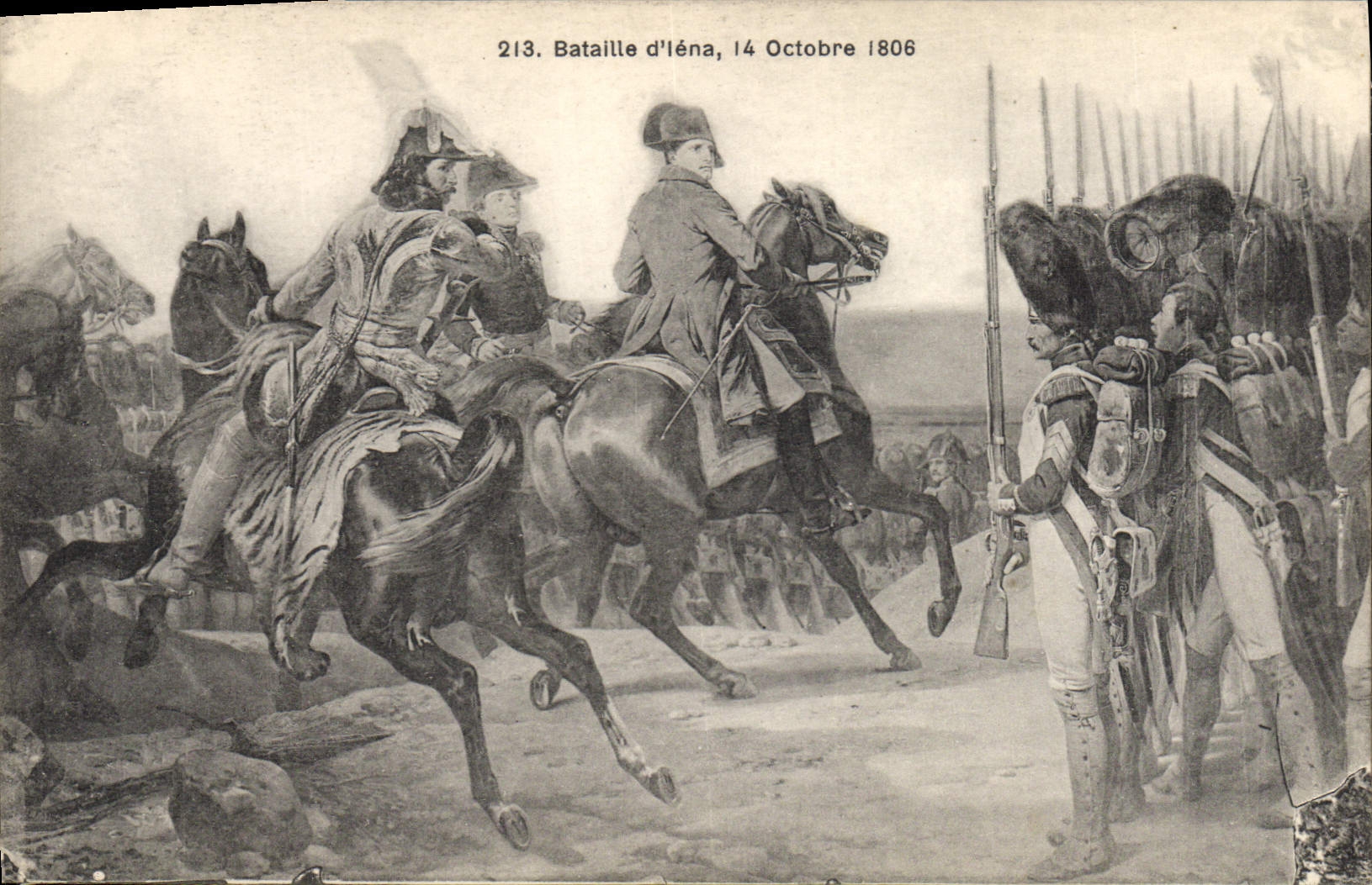 VINTAGE POSTCARD Napoleon 1st Iena October 14th, 1806
