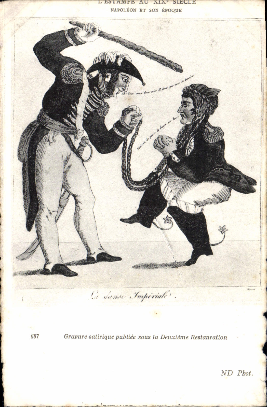 VINTAGE POSTCARD Napoleon 1st Second Restoration