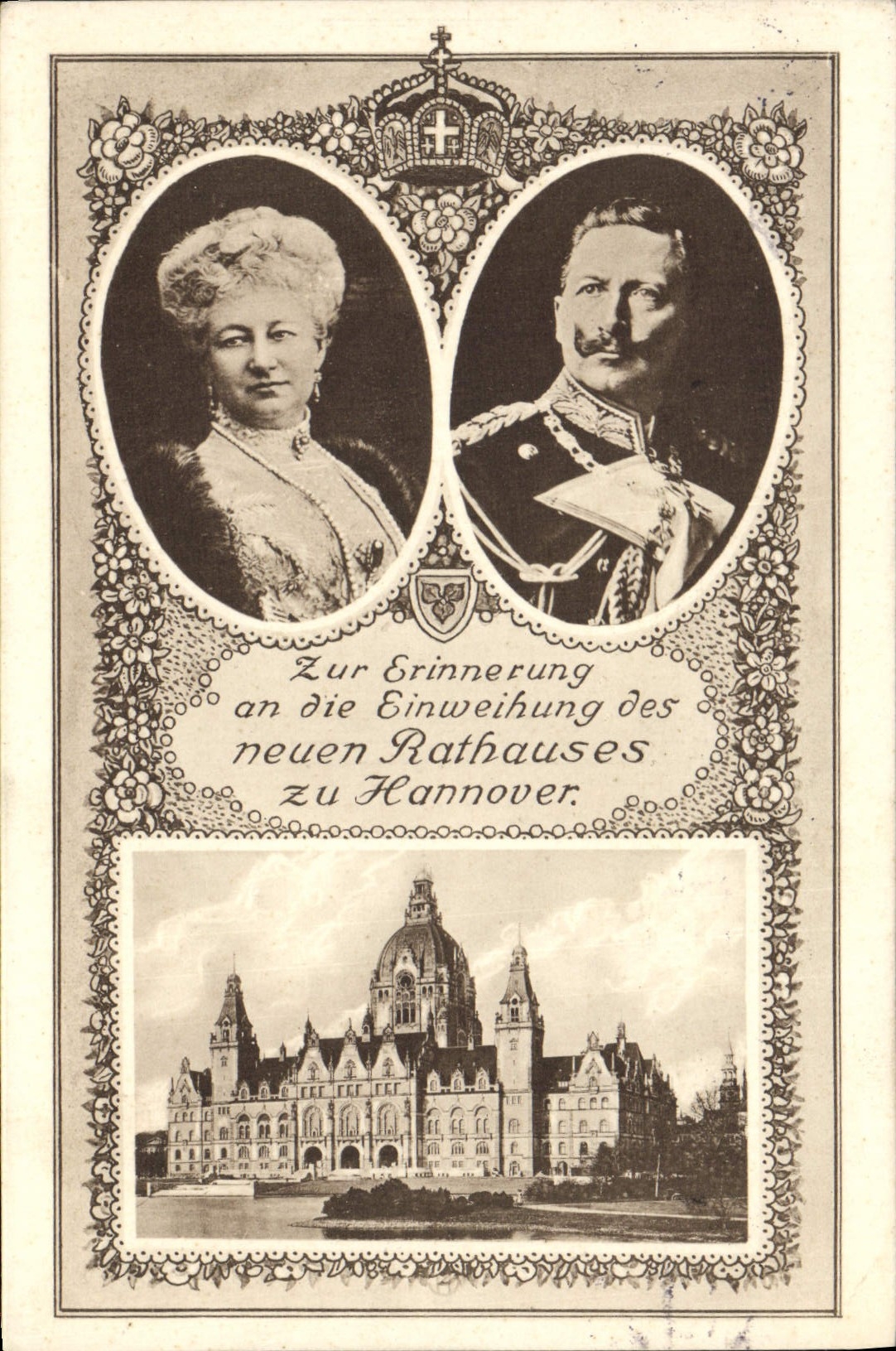 VINTAGE POSTCARD Rathauses zu Hannover