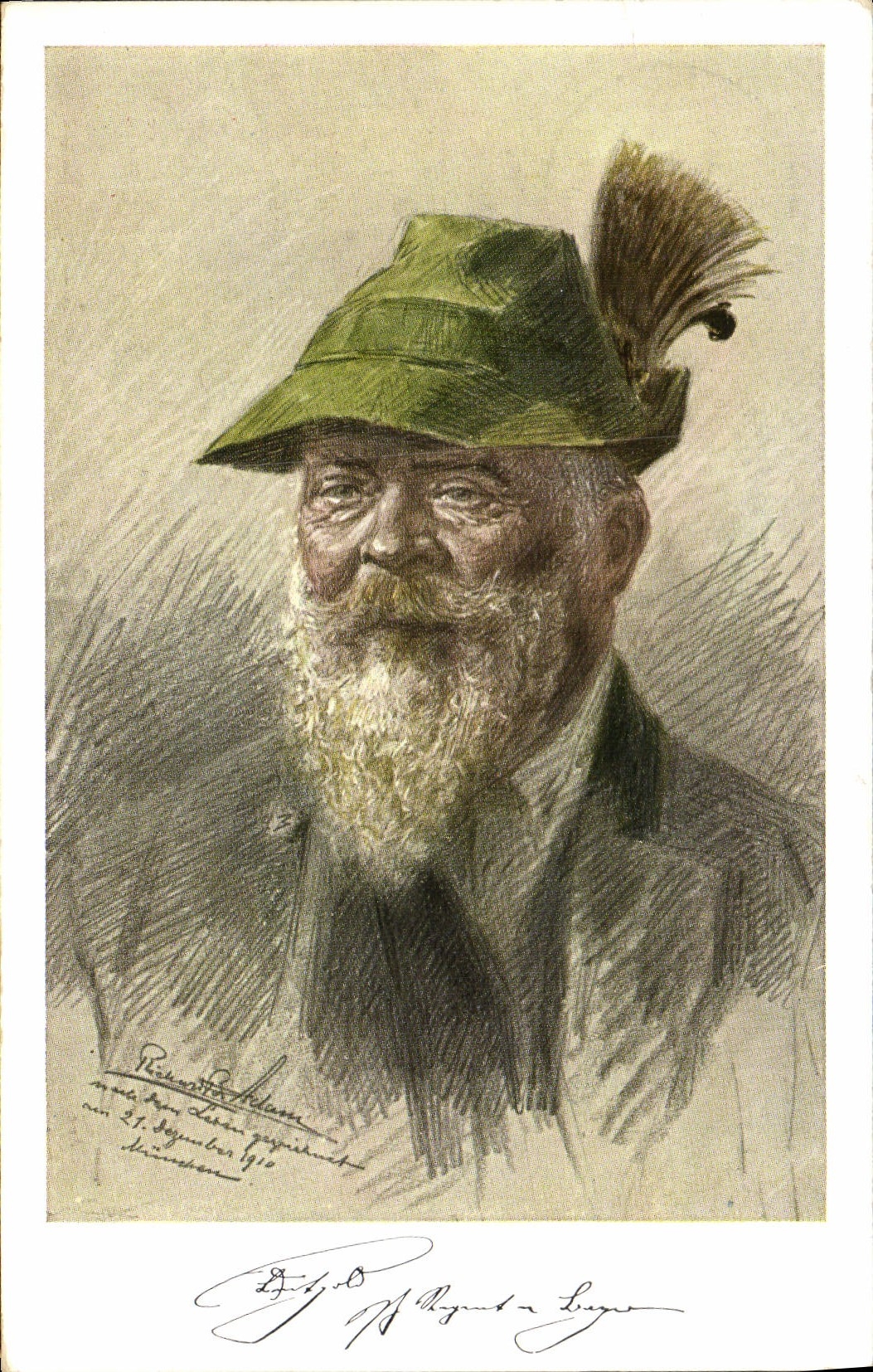 VINTAGE POSTCARD Prinzregent Luitpold von Bayern