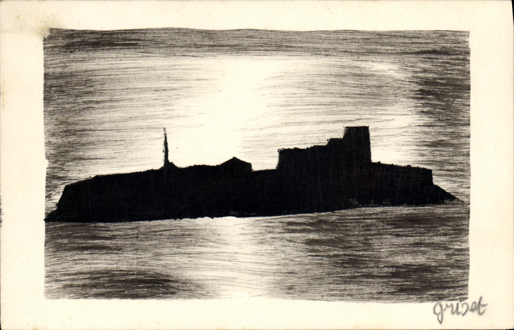 VINTAGE POSTCARD Fantasy Illustrator Griset Castle