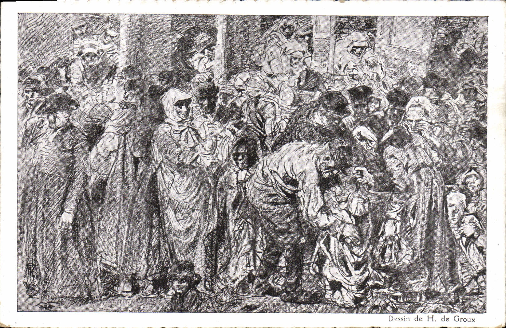 VINTAGE POSTCARD Fantasy Illustrator National Help Militaria