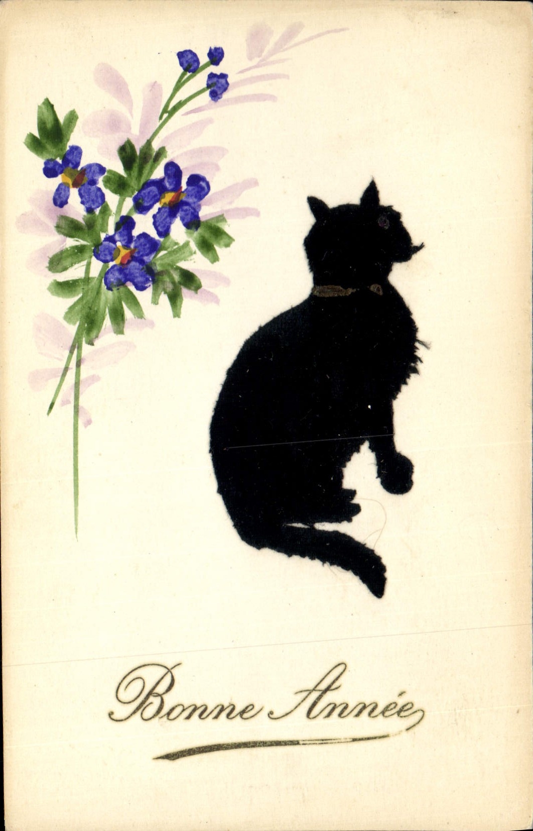 CPA Chat Chats Chaton (chat en feutrine)