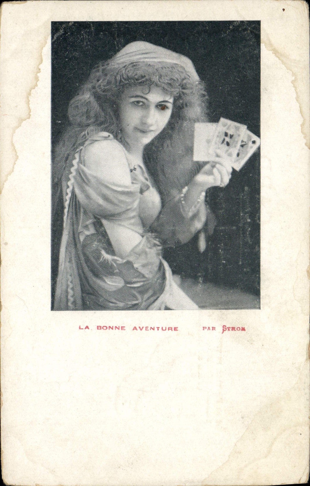 VINTAGE POSTCARD Cartomancy Clairvoyance Folklore the good adventure