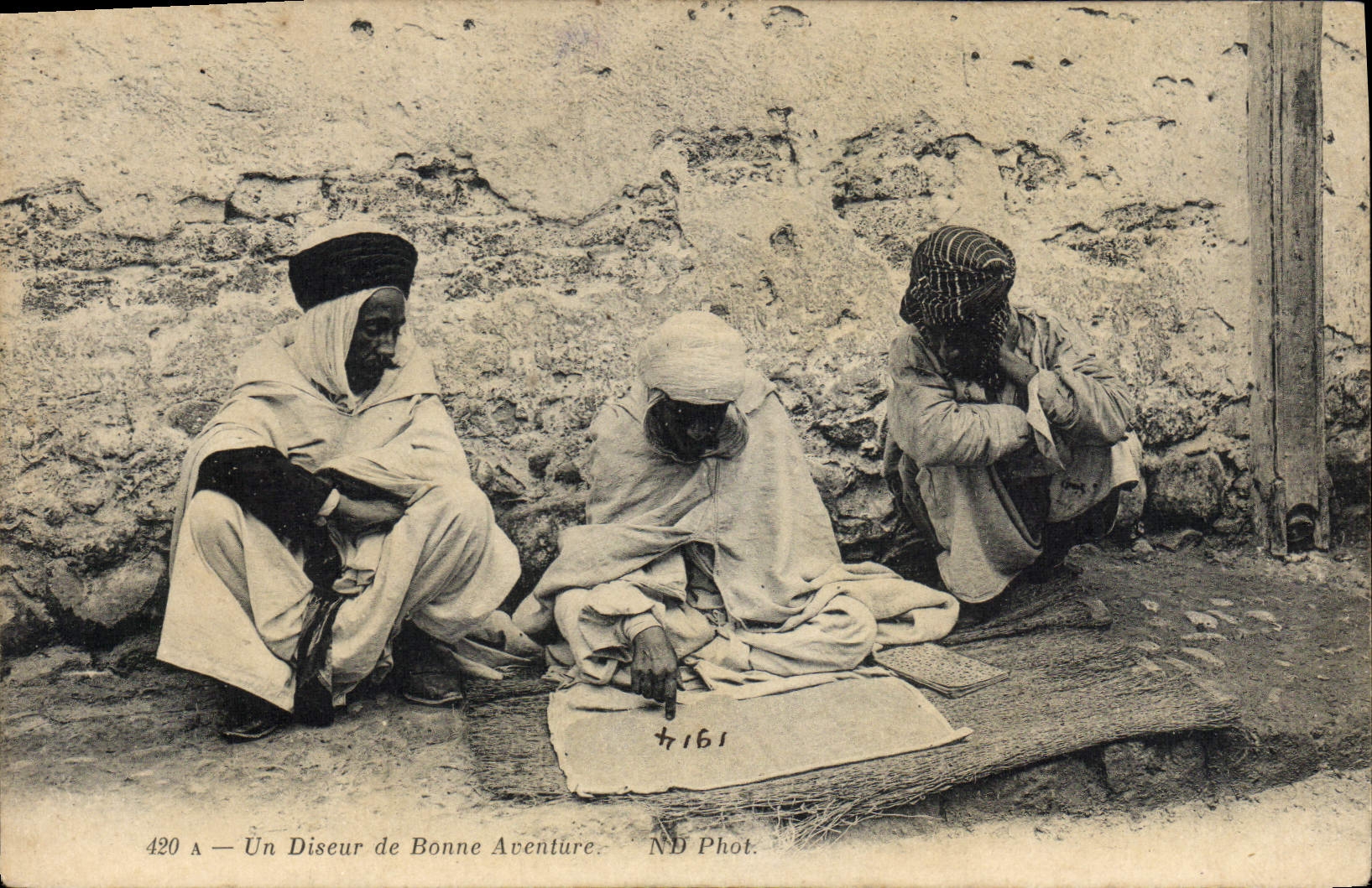 VINTAGE POSTCARD Cartomancy Clairvoyance Folklore a teller of good adventure