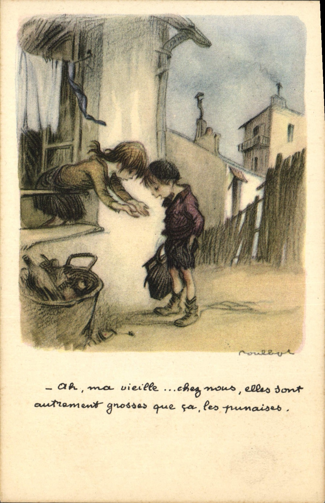 CPA Fantaisie Illustrateur Poulbot 