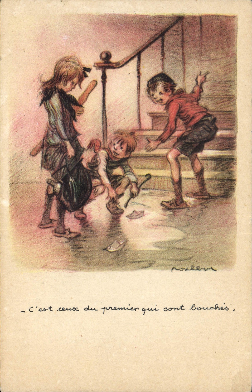 CPA Fantaisie Illustrateur Poulbot 