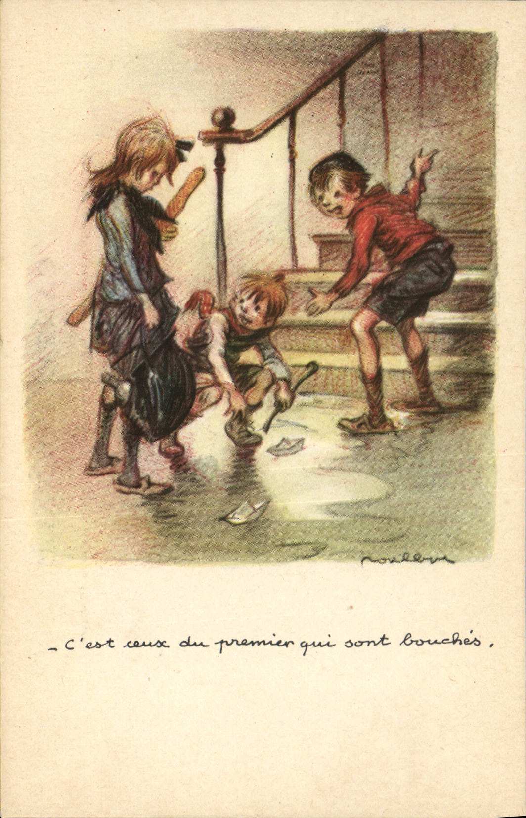 CPA Fantaisie Illustrateur Poulbot 