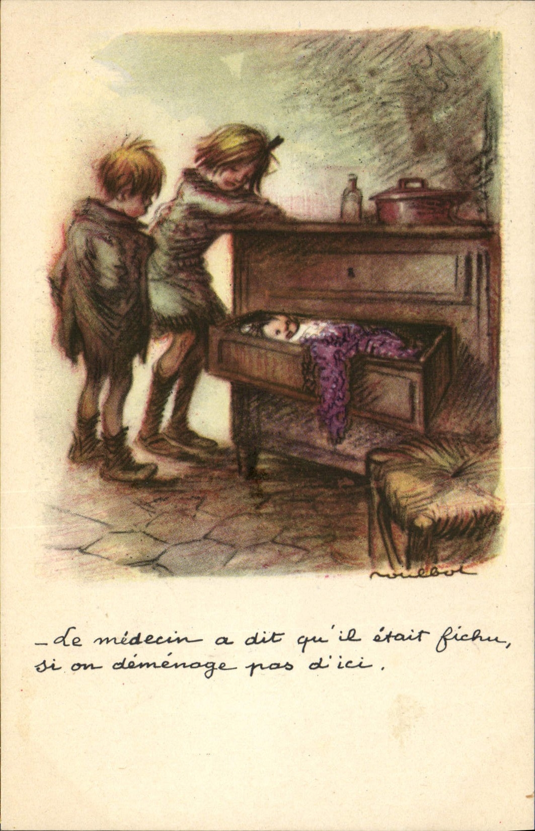 CPA Fantaisie Illustrateur Poulbot 