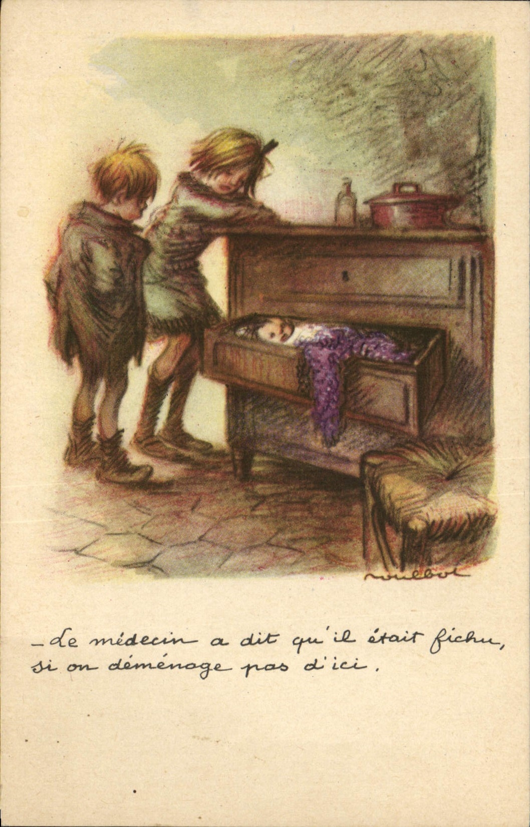 CPA Fantaisie Illustrateur Poulbot 