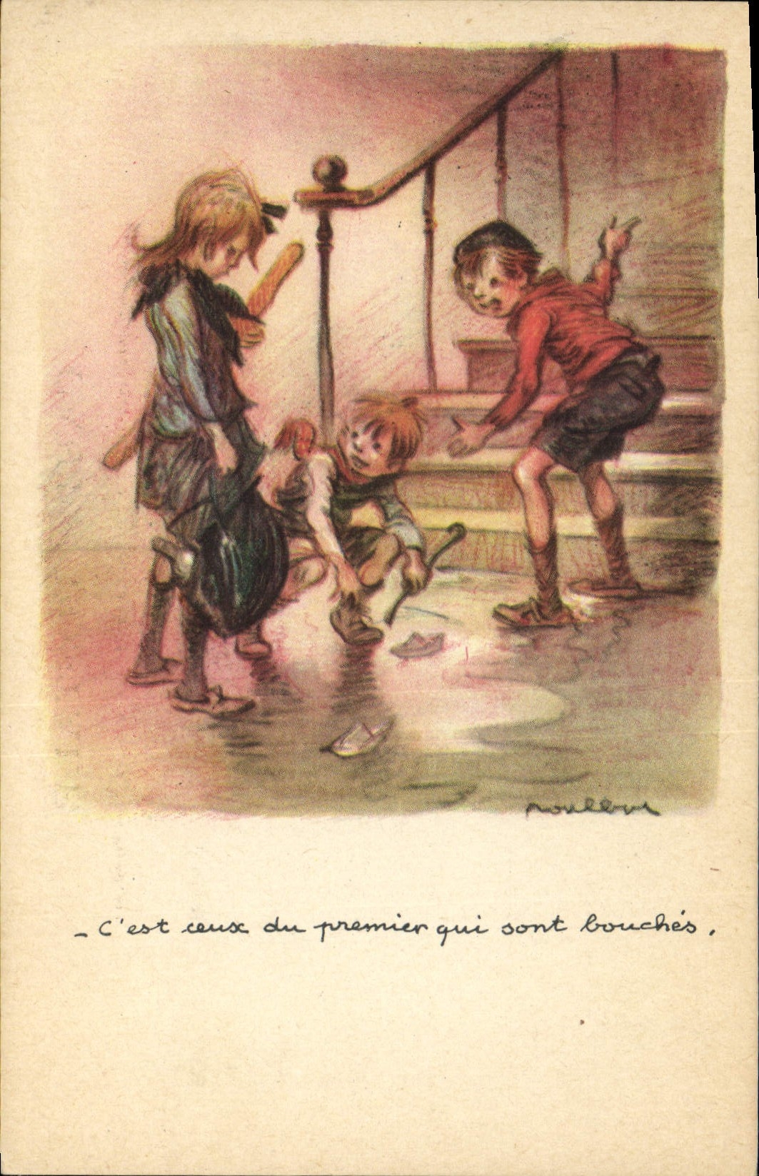CPA Fantaisie Illustrateur Poulbot 