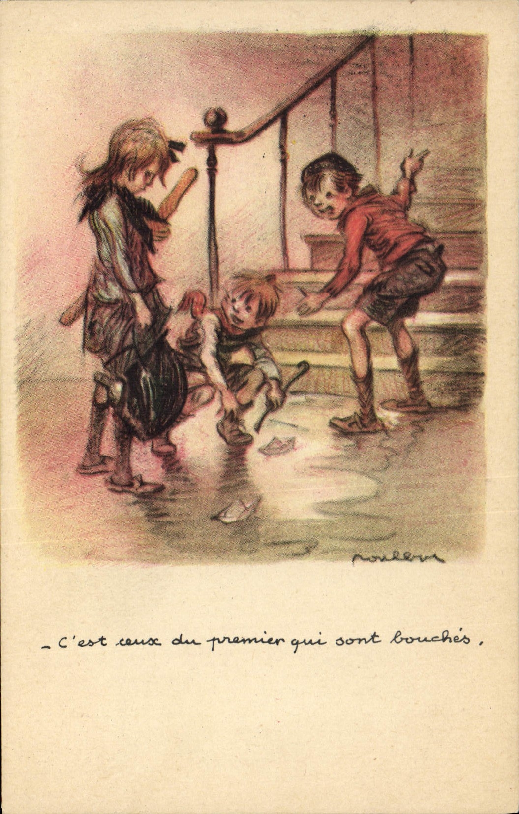 CPA Fantaisie Illustrateur Poulbot 